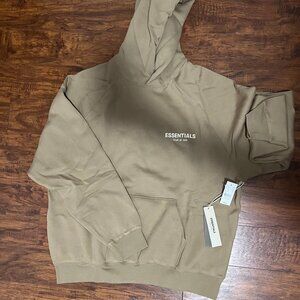 Large Essentials Fear Of God Tan Hoodie
